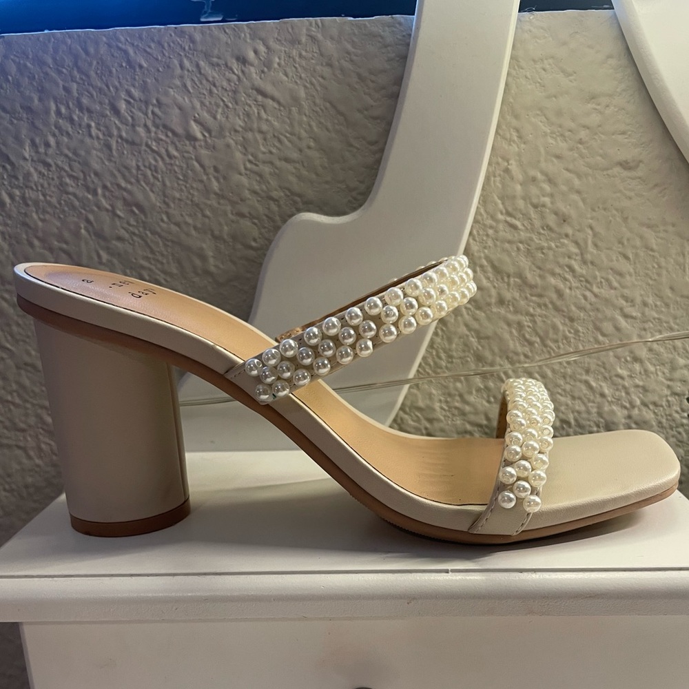COPY - A New Day Pearl Strap High Heels